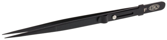 Allegro Diamond Tweezers, Stainless Steel, Black, Fine Point Locking, 6-1/2 Inches - TWZ-173.72 Beauty and Personal Care EUROTOOL