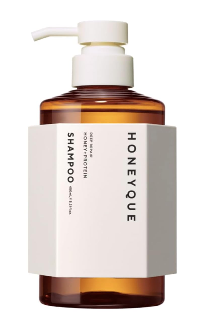 Deep Repair Honey Collogen Moist Shampoo & Conditioner Set (450ml / 15.2 fl oz Each) By HONEYQUE | Japanese Salon-Quality Sulfate-Free, Frizz Control Beauty & Personal Care HONEYQUE