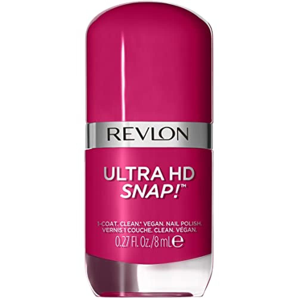 REVLON Ultra HD Snap Nail Color, Natural Rich Glossy Polish, 100% Vegan Formula, No Base or Top Coat Needed, 029 Berry Blissed, 0.27 fl oz Beauty & Personal Care REVLON