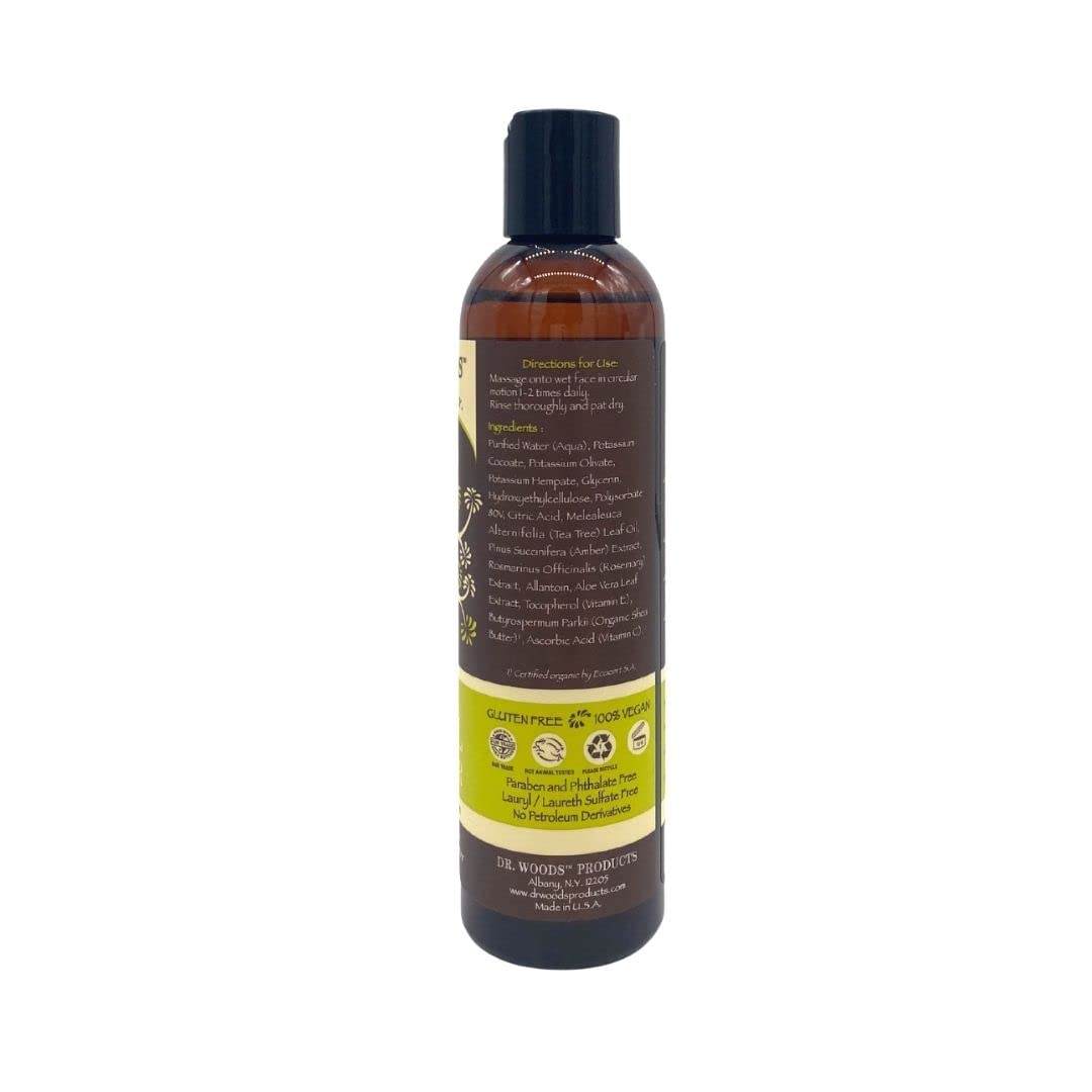 Dr. Woods Shea Vision Tea Tree Liquid Facial Cleanser with Organic Shea Butter, 8 Ounce (Pack of 2) Beauty & Personal Care Dr. Woods