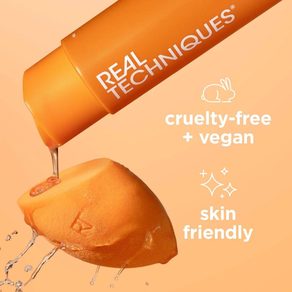 Real Techniques Miracle Deep Cleansing Gel, Makeup Brush & Sponge Cleaner Shampoo for Makeup Tools, Vegan & Cruelty-Free, 4 fl. oz./118 ml Bottle Beauty & Personal Care Real Techniques