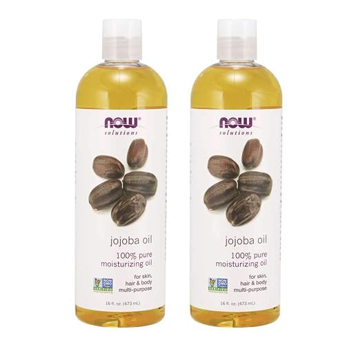 NOW Solutions, Jojoba Oil, 100% Pure Moisturizing, Multi-Purpose Oil for Face, Hair and Body, 16-Ounce (Pack of 2) Beauty & Personal Care NOW Foods