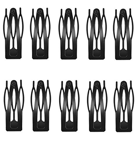 KDDOM 10 Pieces Double Grip Metal Hair Clips, Black Snap Hair Clips Hair Barrettes for Women, Girls, Salon Hair Beauty & Personal Care KDDOM