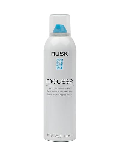 RUSK Designer Collection Mousse Maximum Volume and Control, Firm-Holding Styling Mousse, 8.8 oz Beauty & Personal Care RUSK