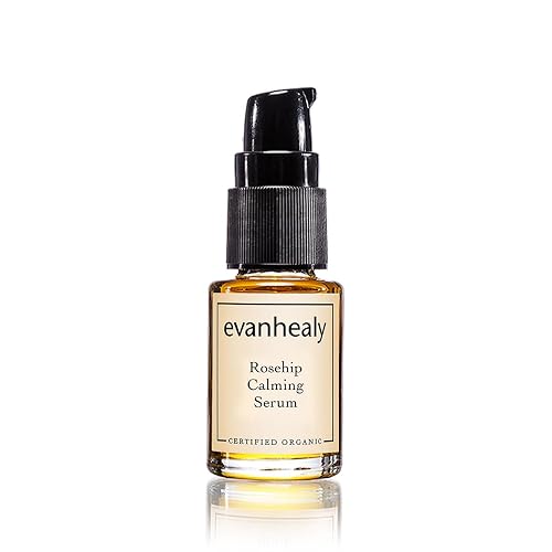 evanhealy Rosehip Calming Serum | Blue Skin Care Line with Organic Whole Essential Oils | Nurturing, Soothing Facial Oil Serum | Organic Facial Oil Beauty & Personal Care evanhealy