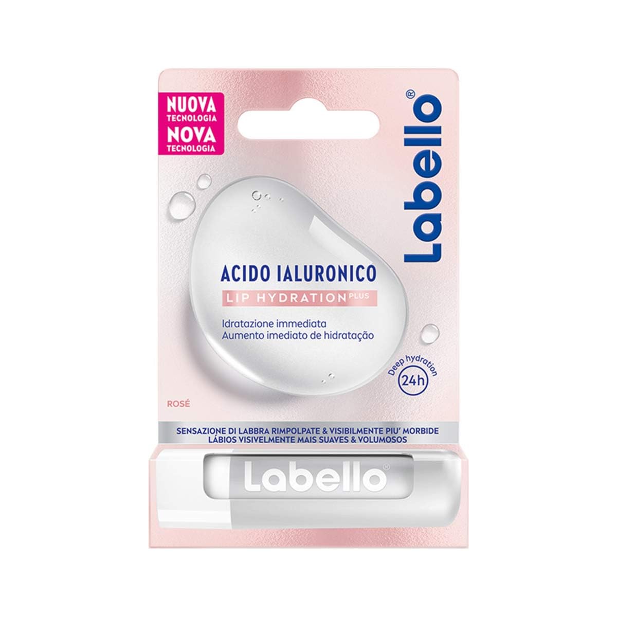 JNHCD Labello Acido Ialuronico Idratazione 24h, 1 Item Beauty and Personal Care Labello
