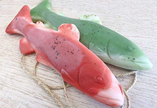 3 Pack of Trout Soap on a Rope, Individually Packaged, Fod Dad, Guys, Stocking Stuffers for Men, Gifts for Him, Fishing Gifts, Fly Fishing, Funny Beauty & Personal Care Dope on a Rope