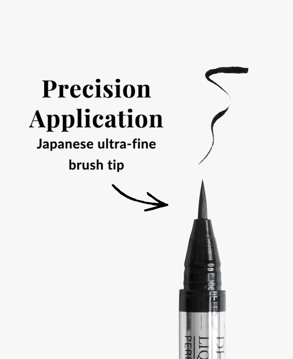DHC Liquid Eyeliner EX, Water-Resistant, Fine Tip, All Day Wear, Black, 0.01 fl. oz. Beauty & Personal Care DHC