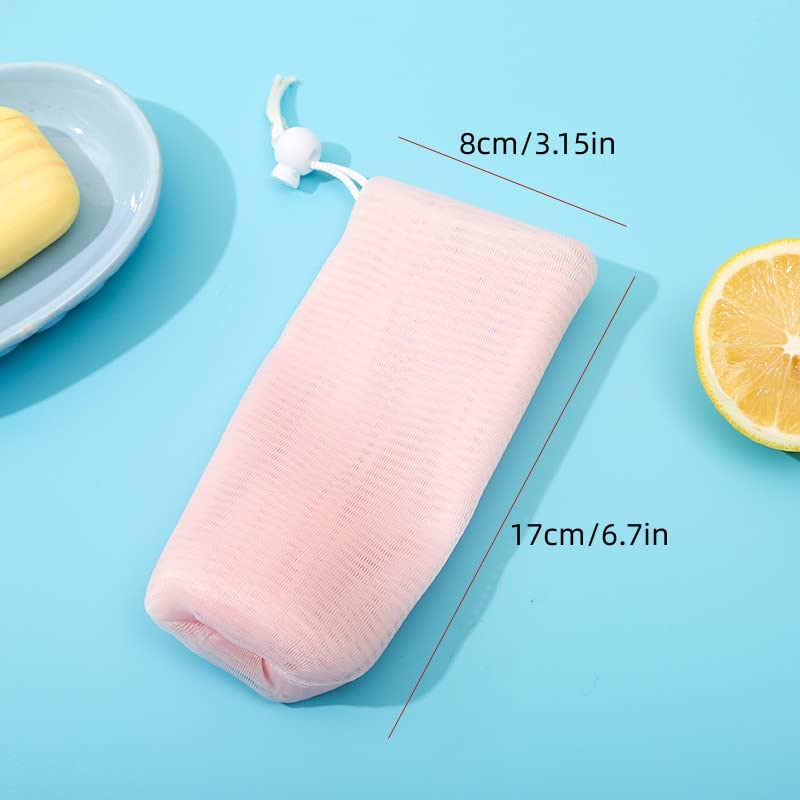 20 PCS Exfoliating Foaming Net Mesh Ultra Soft and Fast Foaming Facial Cleanser Foaming Mesh Soap Bag Foaming Mesh Bath Scrub Cleansing Mesh Beauty & Personal Care Calastia