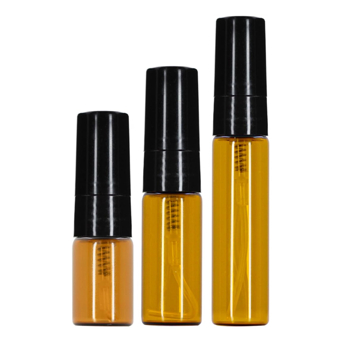 ZbFwmx 2ML Empty Mini Perfume Glass Bottle Mist Spray Pump Sample Pen Contaier Small Perfumes Atomizer Sprayer Vial Containers (10 Pack Set) Beauty & Personal Care ZbFwmx