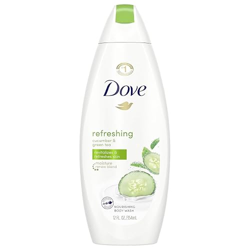 Dove Body Wash 12 Ounce Go Fresh Cucumber & Green Tea (354ml) (3 Pack) Beauty & Personal Care Dove
