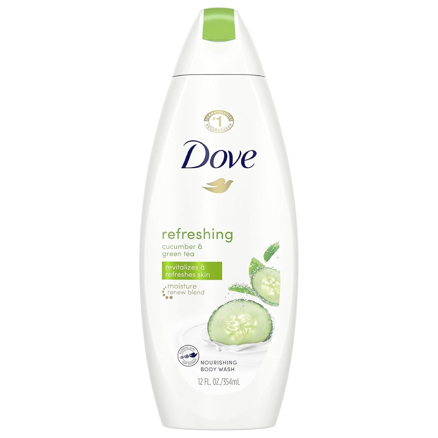 Dove Body Wash 12 Ounce Go Fresh Cucumber & Green Tea (354ml) (3 Pack) Beauty & Personal Care Dove