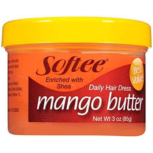 Softee Mango Shea Butter Daily Hair Dress, 3 Ounce Jar (1) Beauty & Personal Care Softee