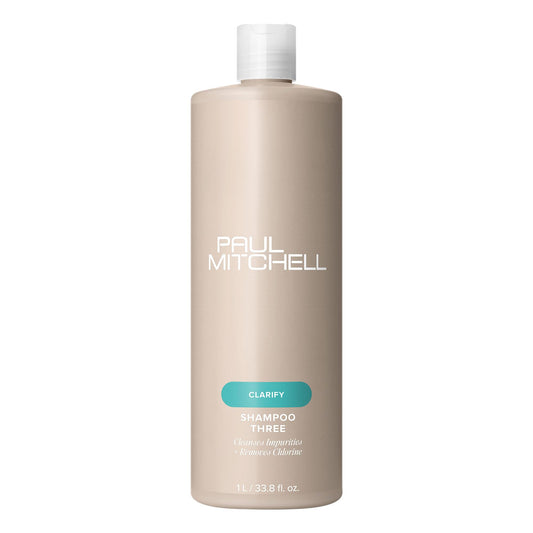 Paul Mitchell Shampoo Three, Clarifying Shampoo, Cleanses Impurities + Removes Chlorine, For All Hair Types, Great For Swimmers, 33.8 fl. oz Beauty & Personal Care Paul Mitchell
