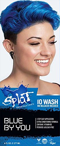 Splat | Blue By You | 10 Wash | No Bleach | Temporary Hair Dye Beauty & Personal Care Splat