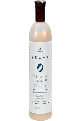 Adama Ancient Mineral White Coconut Conditioner Zion Health 16 oz Liquid Beauty & Personal Care Zion Health