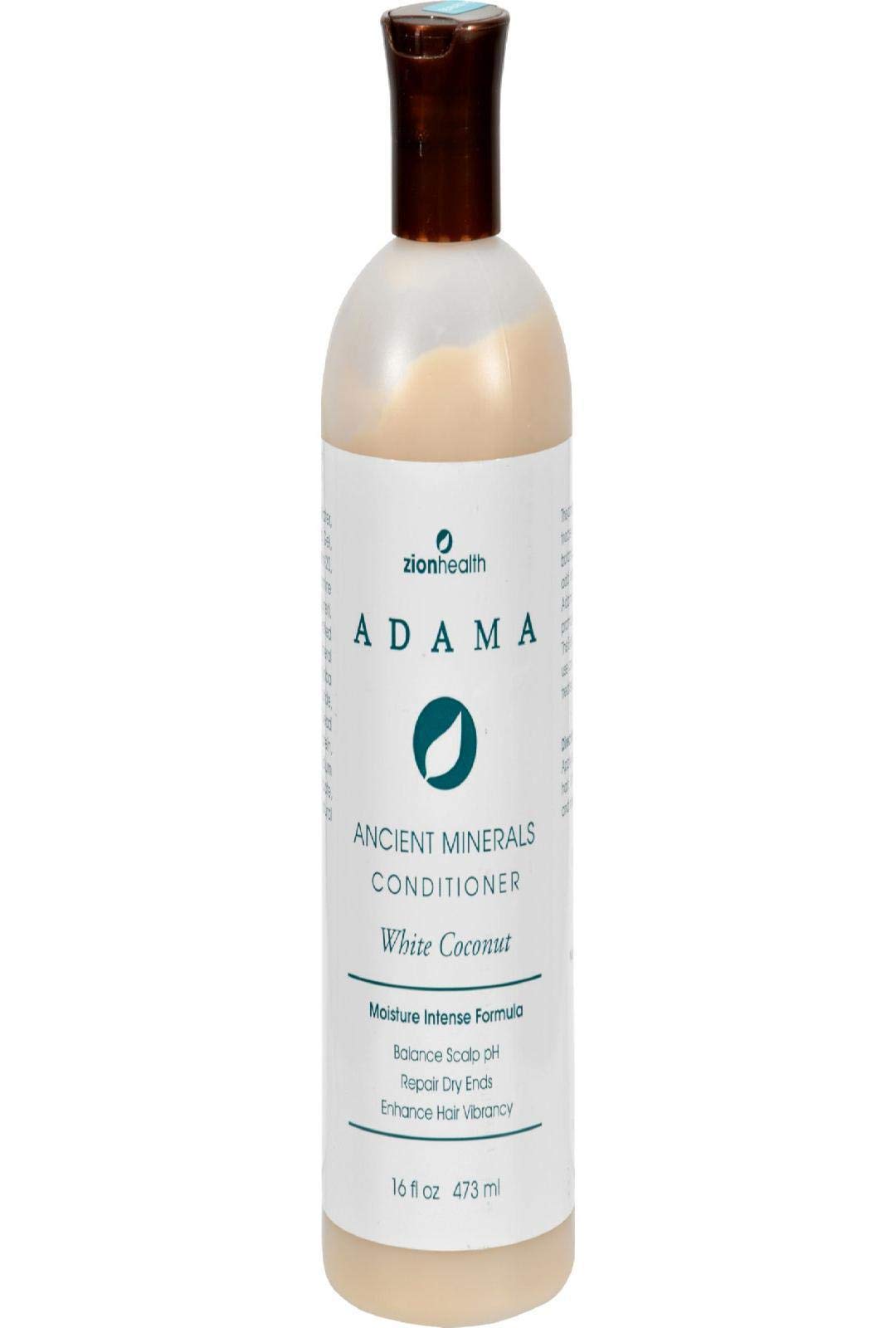 Adama Ancient Mineral White Coconut Conditioner Zion Health 16 oz Liquid Beauty & Personal Care Zion Health