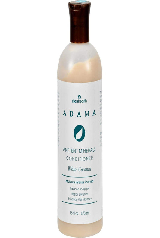 Adama Ancient Mineral White Coconut Conditioner Zion Health 16 oz Liquid Beauty & Personal Care Zion Health