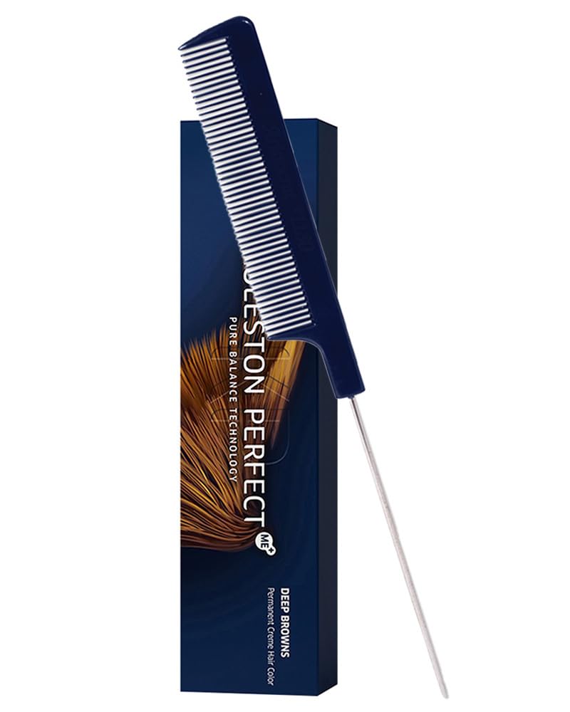 Koleston Perfect ME+ 8/71 Light Blonde/Brown Ash Hair Color | Permanent Creme Hair Dye 2oz and M Hair Designs Tail Comb (Bundle) Beauty & Personal Care M Hair Designs