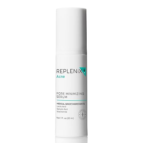 Replenix Pore Minimizing Face Serum with Medical-Grade Niacinamide, Lactic & Salicylic Acids, Dermatologist-Recommended for Large Pores & Uneven Skin Beauty & Personal Care Replenix
