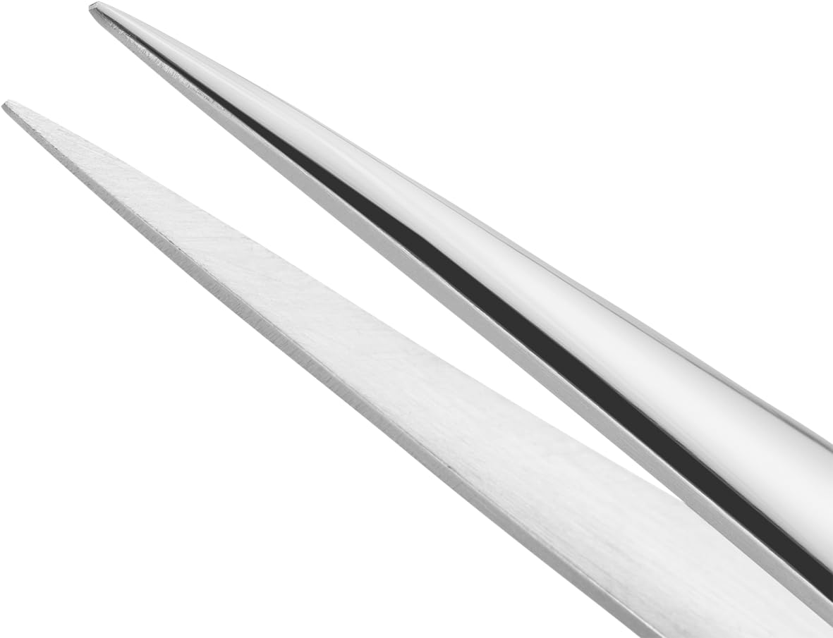 ZWILLING Pointed Tweezer (removal of splinters, ingrown or fine hair, hand-finished, roughened tips), Polished, Silver, 3.5 inch Beauty and Personal Care ZWILLING