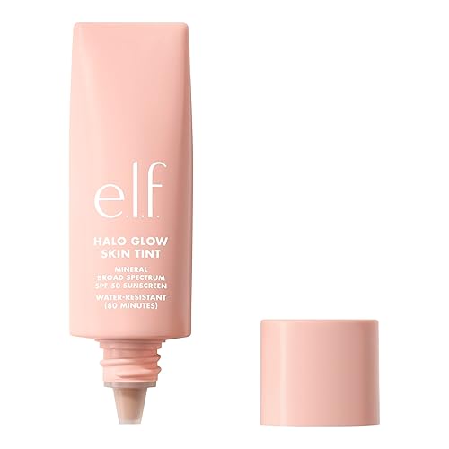 e.l.f. Halo Glow Skin Tint SPF 50, Tinted Moisturizer For Light, Buildable Coverage, Creates A Natural Glow, Vegan , 11 Tan Warm Beauty & Personal Care e.l.f.