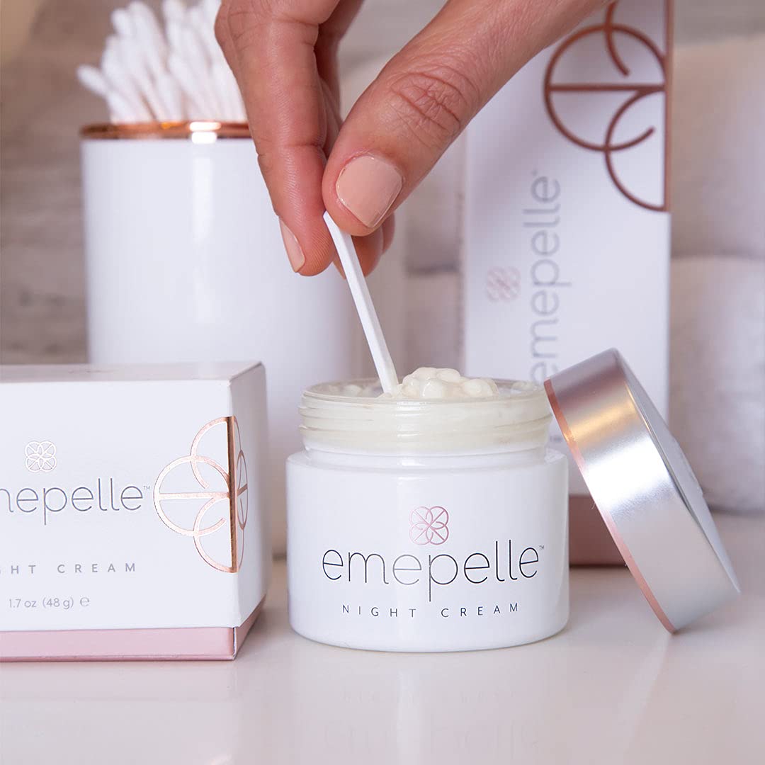 Emepelle Night Cream with MEP Technology, Retinol and Peptide Moisturizer Repair Cream for Aging Skin with Emollients and Humectants, 1.7 Oz Beauty & Personal Care Emepelle