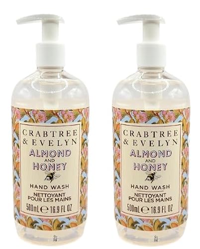 Crabtree & Evelyn Almond & Honey Hand Wash 16.9 oz Pack Of 2 (2 EA) (2) Beauty & Personal Care Crabtree & Evelyn