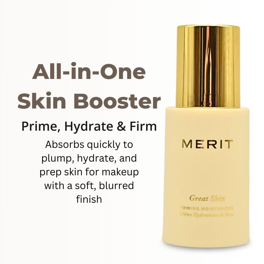 Merit Great Skin Priming And Firming Moisturizer With Peptides And Hyaluronic Acid Beauty & Personal Care Merit