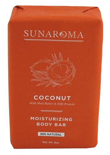 Sunaroma Soap Bar Coconut Shea Butter + Milk Protein 8 Ounce (Pack of 3) Beauty & Personal Care SUNAROMA