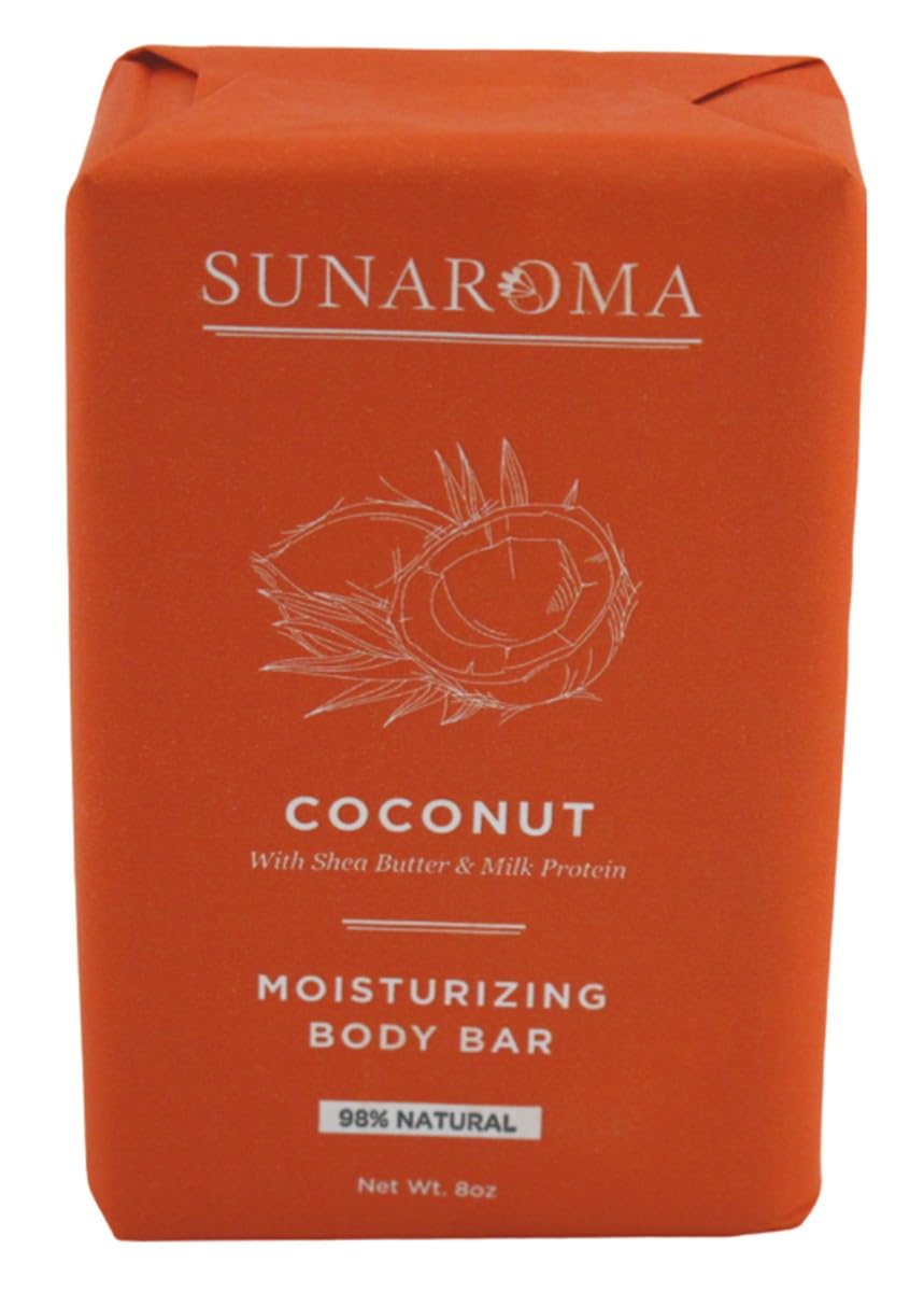 Sunaroma Soap Bar Coconut Shea Butter + Milk Protein 8 Ounce (Pack of 2) Beauty & Personal Care SUNAROMA
