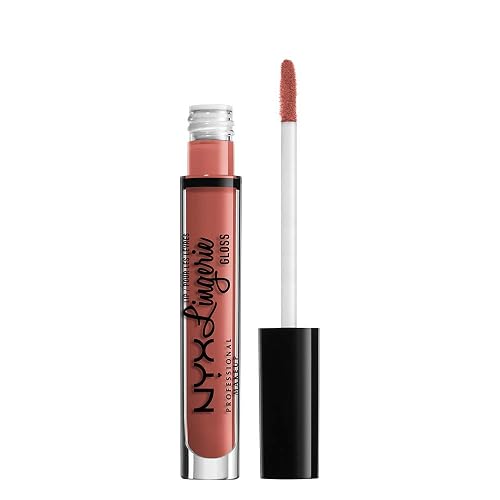 NYX PROFESSIONAL MAKEUP Lip Lingerie Gloss - Bare With Me (Pale Nude) Beauty & Personal Care NYX PROFESSIONAL MAKEUP