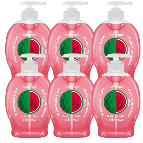 Softsoap Liquid Hand Soap with Pump, Limited Edition Summer Scents, 6.25 Fl Oz, 6 Pack (Watermelon) Beauty & Personal Care Softsoap