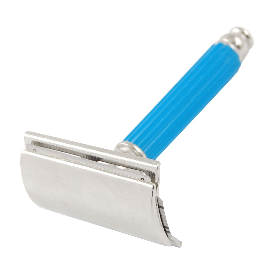 Ruilogod Man Double Edge Blade Blue Good performance Handle Razor w Case (id: 15c 33a 89f 104 bb2 Beauty and Personal Care Ruilogod