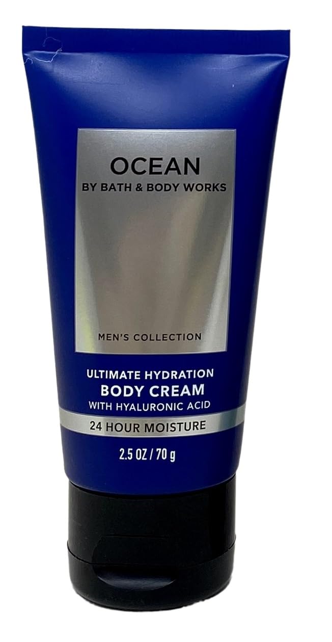 Bath & Body Works Men's Collection Ocean - Duo Gift Set - Body Cream and 3 in 1 Hair, Face & Body Wash Travel Size With a Himalayan Salts Springs Beauty and Personal Care Bath & Body Works