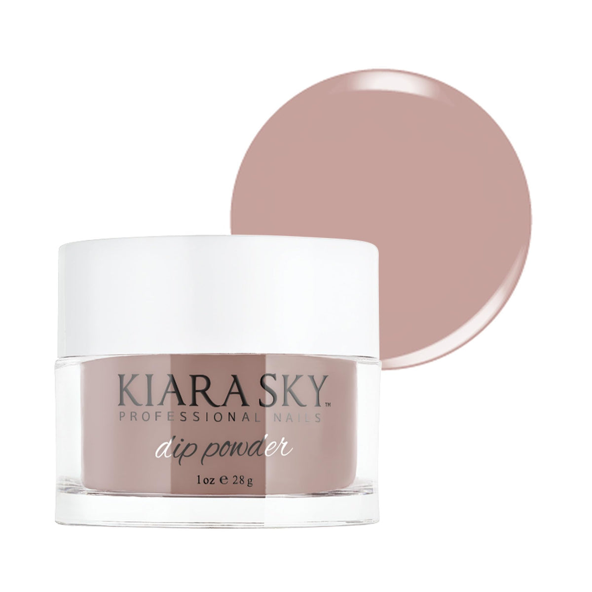Kiara Sky Dip Powder Nude Tones 1 oz, Rose Bonbon