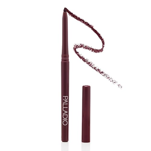 Palladio Retractable Waterproof Lip Liner High Pigmented and Creamy Color Slim Twist Up Smudge Proof Formula with Long Lasting All Day Wear No Beauty & Personal Care Palladio