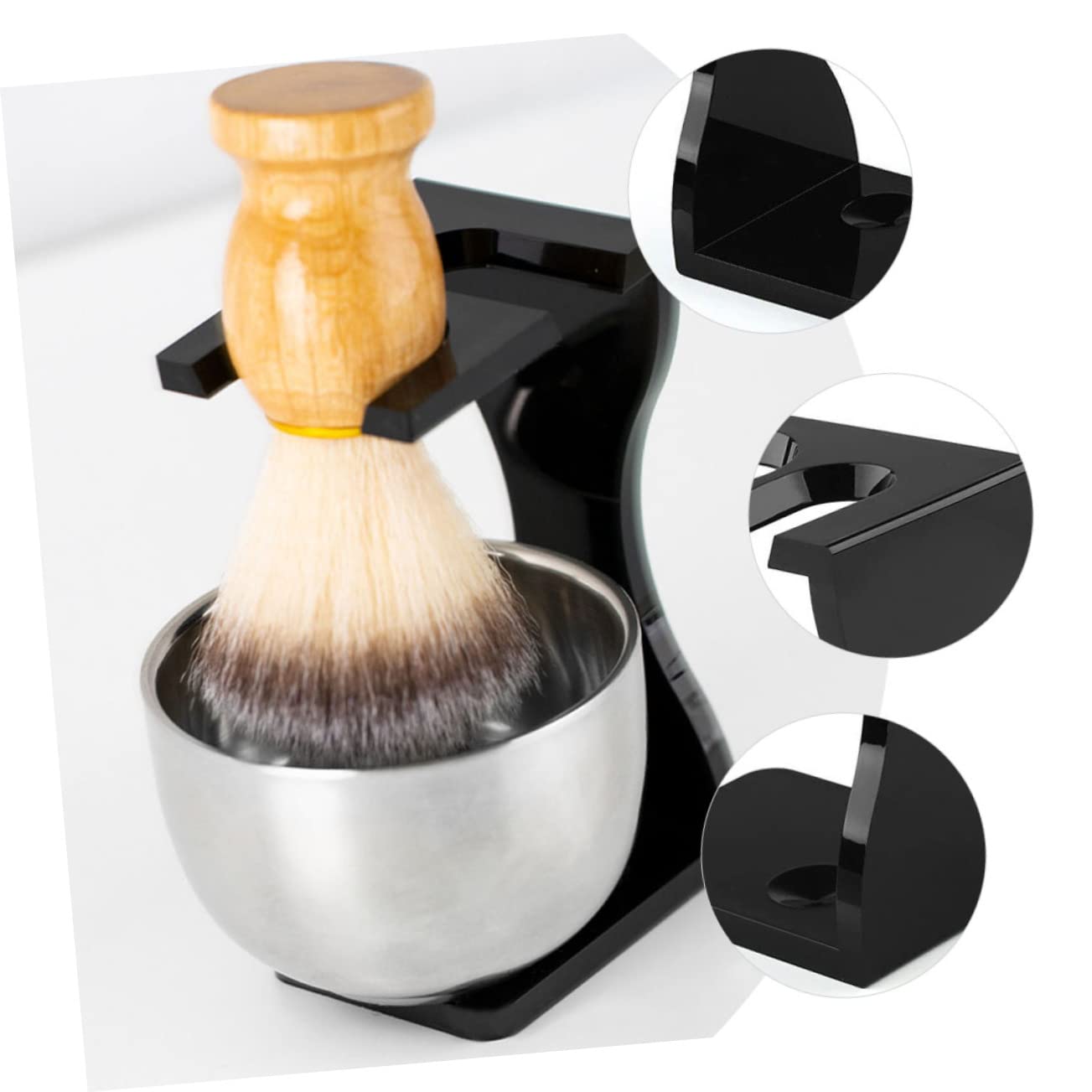 OUNONA Beard Brush Stand Shaving Holder for Man Razor Shaving Brush Holder Stand Beauty and Personal Care OUNONA