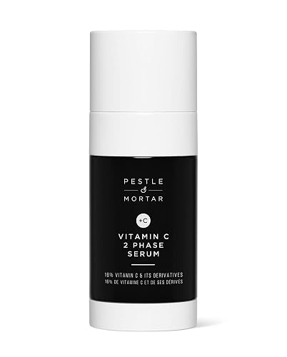 Pestle & Mortar 16% Vitamin C Serum for Face, with Hyaluronic Acid, Vitamin E & Ferulic Acid, Hydrating & Brightening Serum for Dark Spots, Anti Aging Beauty & Personal Care Pestle & Mortar