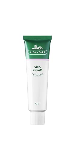 VT COSMETICS CICA Cream, CICALIO Facial Care Cream, Skin Relax, Redness Skin cream, Skin Calming Care, Centella Asiatica Extract, Hyaluronic Acids Beauty & Personal Care VT COSMETICS