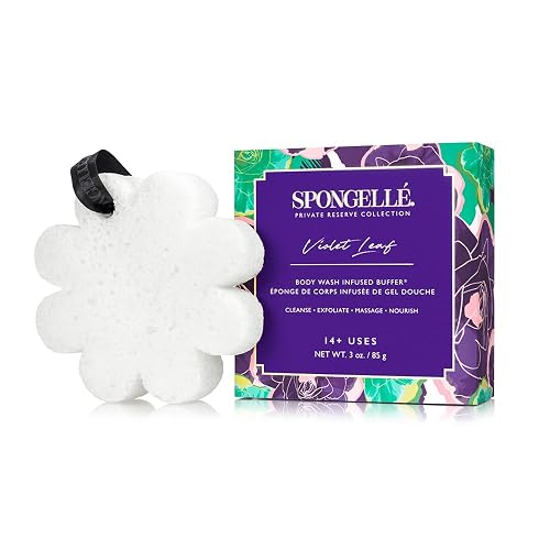 Spongelle' Violet Leaf - Body Wash Infused Buffer Beauty & Personal Care SPONGELLÉ