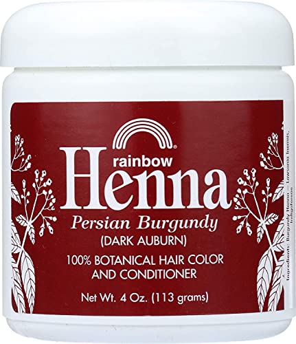 Rainbow Research - Henna Persian Burgundy Dark Auburn Hair Color - 4 Oz, 4 Pack (Image May Vary)4 Beauty & Personal Care Rainbow Research