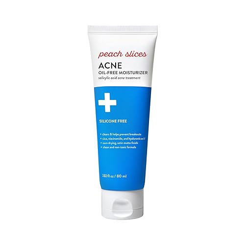 Peach Slices - Acne Oil-Free Moisturizer (2.82 oz) - 2% Salicylic Acid Acne Treatment - Clear & Prevent Breakouts - Hyaluronic Acid, Niacinamide, Cica Beauty & Personal Care Peach Slices