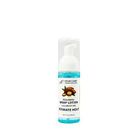 STAR CARE Foaming Wrap Lotion with Argan Oil Moisturizing Styling Foam for Long-Lasting Control, Volume & Shine for Natural Hair Lightweight Beauty & Personal Care STAR CARE