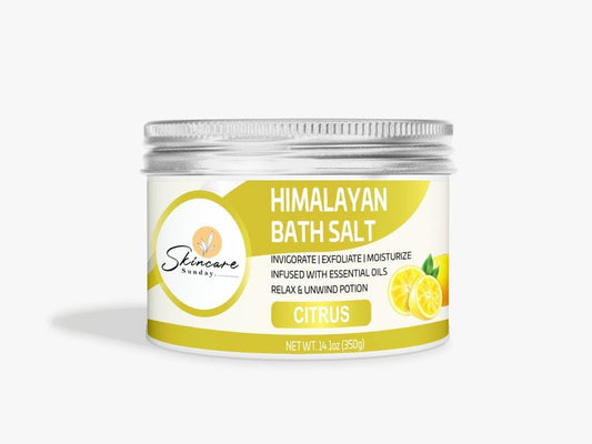 Skincare Sunday Himalayan Bath Salts Infused with Minerals and Essential Oils - Invigorate - Exfoliate - Moisturize - Detoxify - Cleanse - Relaxing Beauty and Personal Care SKINCARE SUNDAY