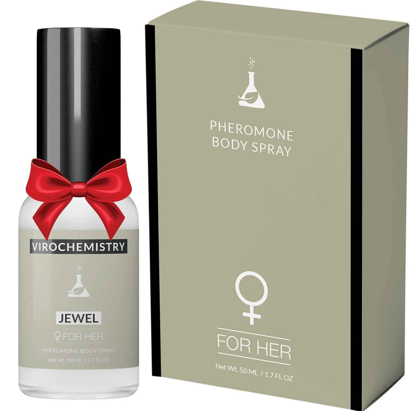 VIROCHEMISTRY Pheromones For Women (JEWEL) Body Spray - Elegant, Ultra Strength Organic Human Pheromones Fragrance Body Spray 50mL - [Human Grade Beauty & Personal Care VIROCHEMISTRY