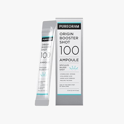 PUREGRAM Origin Skin Booster Shot 100 Ampoule, Daily Spicule Microneedling Serum for Skin Texture, Visible Pores & Healthy Glow with Niacinamide Beauty & Personal Care PUREGRAM