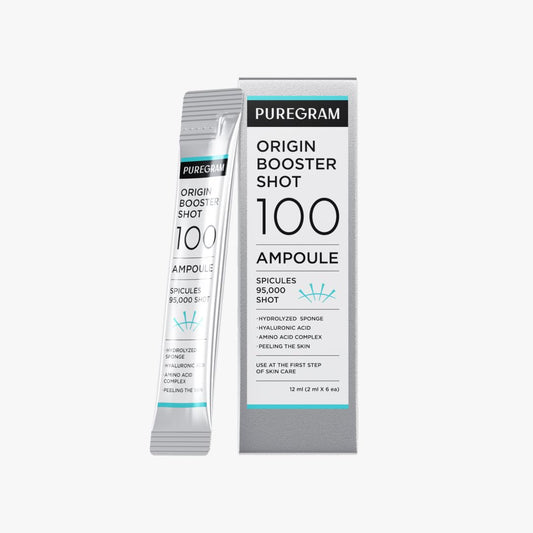 PUREGRAM Origin Skin Booster Shot 100 Ampoule, Daily Spicule Microneedling Serum for Skin Texture, Visible Pores & Healthy Glow with Niacinamide Beauty & Personal Care PUREGRAM