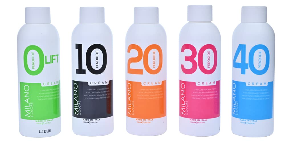 Milano Care Hydrogen Peroxide Developer - Professional Salon Bleaching Cream for Hair Coloring and Consistent Color, Volume 30 Creme, 5.03 fl oz/150 Beauty & Personal Care Milano Care