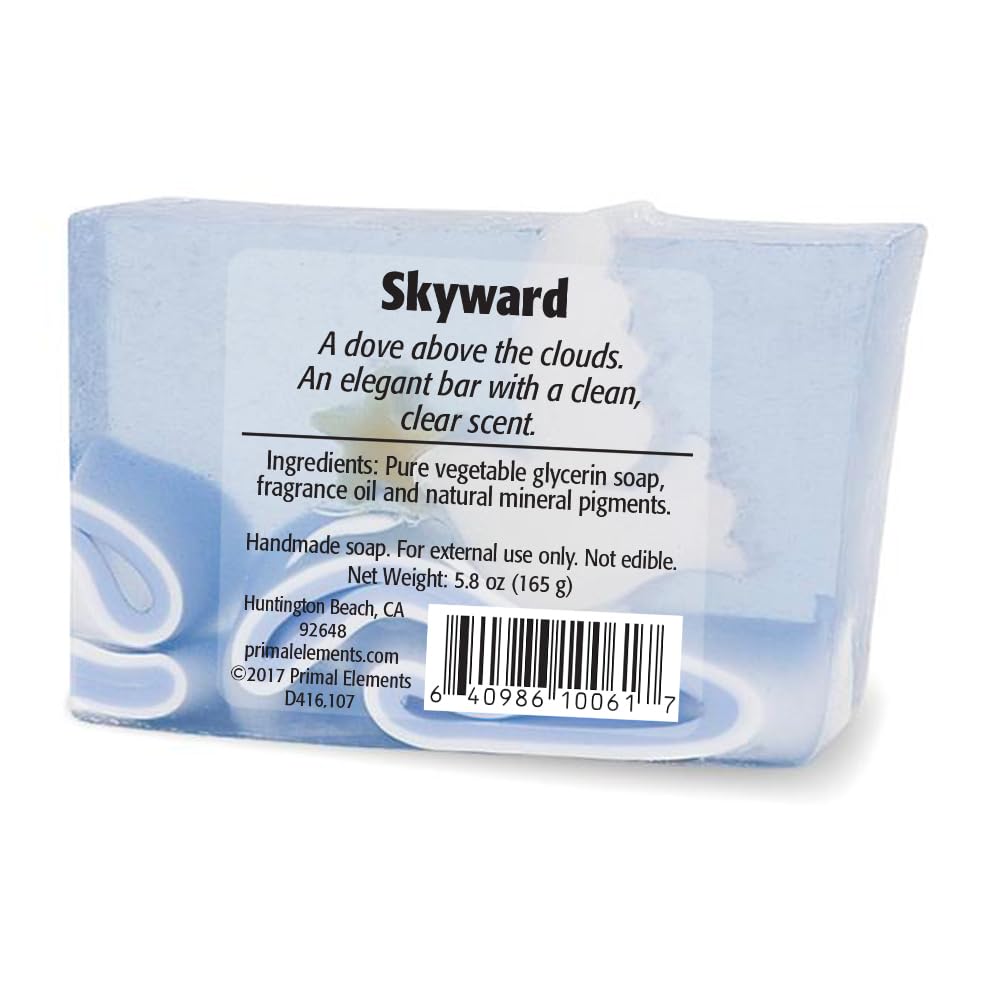 Primal Elements Glycerin Christmas Bar Soap | Helps All Skin Types, Sensitive, Oily & Dry Skin | NO PARABENS, VEGAN, GLUTEN FREE, 100% VEGETABLE BASE Beauty & Personal Care Primal Elements